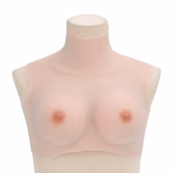 vidaXL SiliconeÂ BreastplateÂ for Crossdressers Fake Breast Forms Tan H Cup - caucasian, d/ silicon