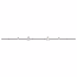 vidaXL Sliding Door Hardware Kit 200 cm Stainless Steel Silver