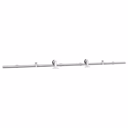 vidaXL Sliding Door Hardware Kit 200 cm Stainless Steel Silver - Additional view 4