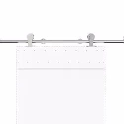 vidaXL Sliding Door Hardware Kit 200 cm Stainless Steel Silver - Additional view 7