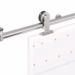 vidaXL Sliding Door Hardware Kit 200 cm Stainless Steel Silver - Additional view 8
