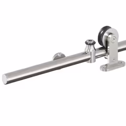 vidaXL Sliding Door Hardware Kit 200 cm Stainless Steel Silver - Additional view 9