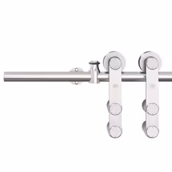 vidaXL Sliding Door Hardware Kit 200 cm Stainless Steel Silver - Additional view 10