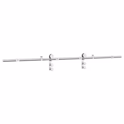 vidaXL Sliding Door Hardware Kit 200 cm Stainless Steel Silver - Additional view 6