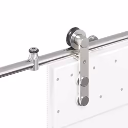 vidaXL Sliding Door Hardware Kit 200 cm Stainless Steel Silver - Additional view 8