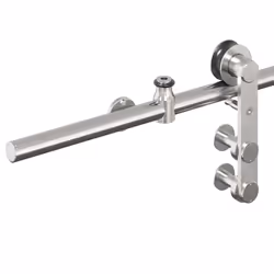 vidaXL Sliding Door Hardware Kit 200 cm Stainless Steel Silver - Additional view 9