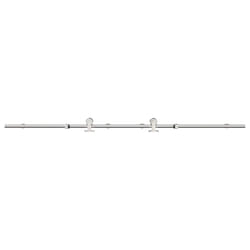 vidaXL Sliding Door Hardware Kit 200 cm Stainless Steel Silver - 183 cm