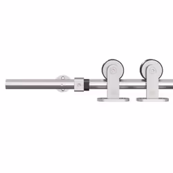 vidaXL Sliding Door Hardware Kit 200 cm Stainless Steel Silver - 183 cm - Additional view 10
