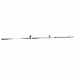 vidaXL Sliding Door Hardware Kit 200 cm Stainless Steel Silver - 183 cm - Additional view 4