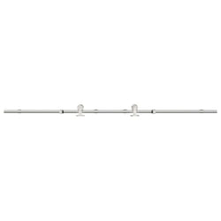 vidaXL Sliding Door Hardware Kit 200 cm Stainless Steel Silver - 200 cm