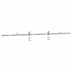 vidaXL Sliding Door Hardware Kit Sliding Barn Door Stainless Steel Silver - 183 cm - Additional view 6
