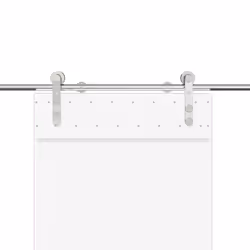 vidaXL Sliding Door Hardware Kit Sliding Barn Door Stainless Steel Silver - 183 cm - Additional view 7