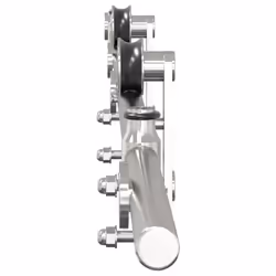 vidaXL Sliding Door Hardware Kit Sliding Barn Door Stainless Steel Silver - 200 cm - Additional view 5