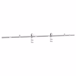 vidaXL Sliding Door Hardware Kit Sliding Barn Door Stainless Steel Silver - 200 cm - Additional view 6