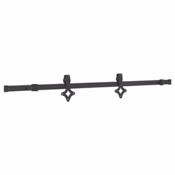 vidaXL Sliding Door Hardware Kit 152.5 cm Steel Black sliding door hardware