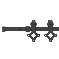 vidaXL Sliding Door Hardware Kit 152.5 cm Steel Black sliding door hardware - Additional view 10
