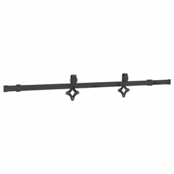 vidaXL Sliding Door Hardware Kit 152.5 cm Steel Black sliding door hardware - Additional view 6