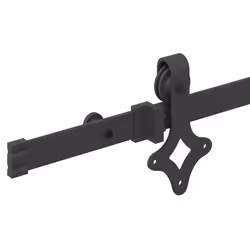 vidaXL Sliding Door Hardware Kit 152.5 cm Steel Black sliding door hardware - Additional view 9
