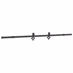 vidaXL Sliding Door Hardware Kit 213.5 cm Steel Black sliding door hardware - Additional view 6