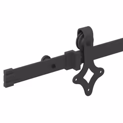 vidaXL Sliding Door Hardware Kit 213.5 cm Steel Black sliding door hardware - Additional view 9