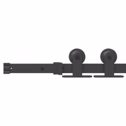vidaXL Sliding Door Hardware Kit 152.5 cm Steel Black sliding door hardware - Additional view 10