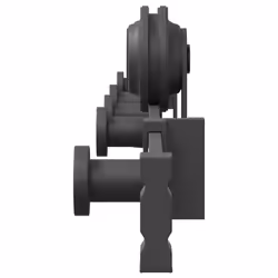 vidaXL Sliding Door Hardware Kit 152.5 cm Steel Black sliding door hardware - Additional view 5