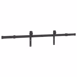 vidaXL Sliding Door Hardware Kit 152.5 cm Steel Black sliding door hardware - Additional view 6
