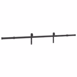 vidaXL Sliding Door Hardware Kit 213.5 cm Steel Black sliding door hardware - Additional view 6