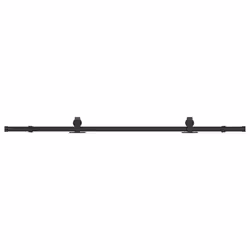 vidaXL Sliding Door Hardware Kit 213 cm Steel Black sliding door hardware - 200 cm