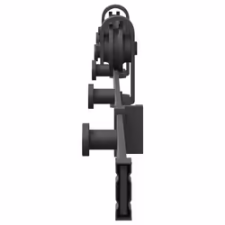 vidaXL Sliding Door Hardware Kit 213 cm Steel Black sliding door hardware - 200 cm - Additional view 5