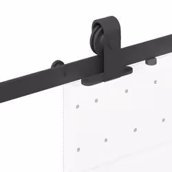 vidaXL Sliding Door Hardware Kit 213 cm Steel Black sliding door hardware - 200 cm - Additional view 8