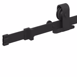 vidaXL Sliding Door Hardware Kit 213 cm Steel Black sliding door hardware - 200 cm - Additional view 9