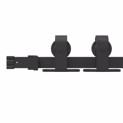 vidaXL Sliding Door Hardware Kit 213 cm Steel Black sliding door hardware - 152.5 cm - Additional view 10