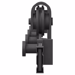 vidaXL Sliding Door Hardware Kit 213 cm Steel Black sliding door hardware - 152.5 cm - Additional view 5
