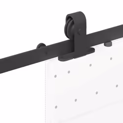 vidaXL Sliding Door Hardware Kit 213 cm Steel Black sliding door hardware - 152.5 cm - Additional view 8
