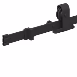 vidaXL Sliding Door Hardware Kit 213 cm Steel Black sliding door hardware - 152.5 cm - Additional view 9