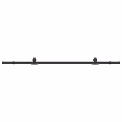 vidaXL Sliding Door Hardware Kit 213 cm Steel Black sliding door hardware - 213 cm