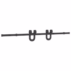 vidaXL Sliding Door Hardware Kit 183 cm Steel Black sliding door hardware - 183 cm - Additional view 6