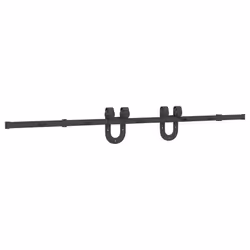 vidaXL Sliding Door Hardware Kit 183 cm Steel Black sliding door hardware - 200 cm - Additional view 6
