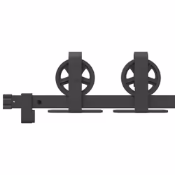 vidaXL Sliding Door Hardware Kit 200 cm Steel Black sliding door hardware - 183 cm - Additional view 10