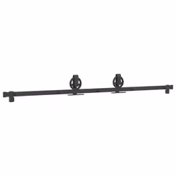 vidaXL Sliding Door Hardware Kit 200 cm Steel Black sliding door hardware - 183 cm - Additional view 6