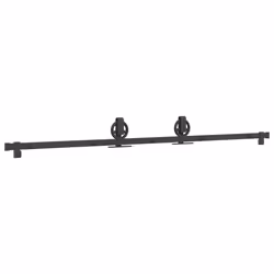 vidaXL Sliding Door Hardware Kit 200 cm Steel Black sliding door hardware - 200 cm - Additional view 6