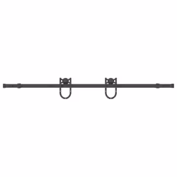 vidaXL Sliding Door Hardware Kit 200 cm Steel Black sliding door hardware - 183 cm
