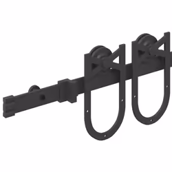 vidaXL Sliding Door Hardware Kit 200 cm Steel Black sliding door hardware - 183 cm - Additional view 9