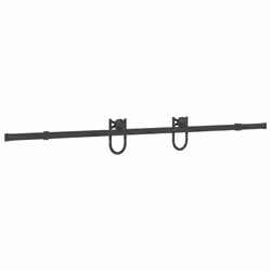 vidaXL Sliding Door Hardware Kit 200 cm Steel Black sliding door hardware - 200 cm - Additional view 6