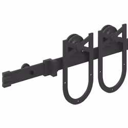 vidaXL Sliding Door Hardware Kit 200 cm Steel Black sliding door hardware - 200 cm - Additional view 9