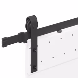 vidaXL Sliding Door Hardware Kit 183 cm Steel Black sliding door hardware - 183 cm - Additional view 8