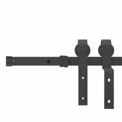 vidaXL Sliding Door Hardware Kit 183 cm Steel Black sliding door hardware - 200 cm - Additional view 10