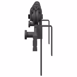 vidaXL Sliding Door Hardware Kit 183 cm Steel Black sliding door hardware - 200 cm - Additional view 5