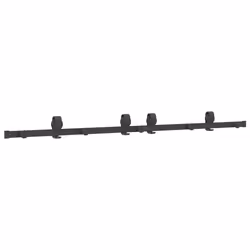 vidaXL Sliding Door Hardware Kit 200 cm Steel Black sliding door hardware - 183 cm - Additional view 6